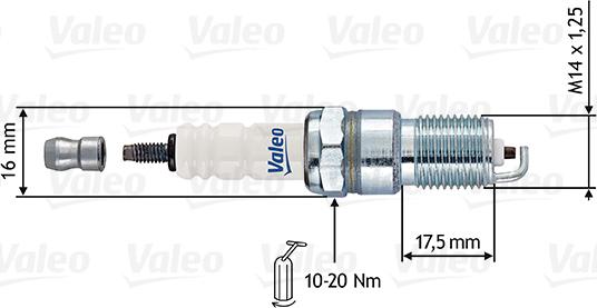 Valeo 246883 - Spark Plug www.autospares.lv