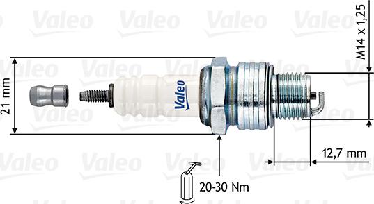 Valeo 246882 - Aizdedzes svece www.autospares.lv