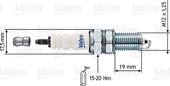 Valeo 246879 - Свеча зажигания www.autospares.lv