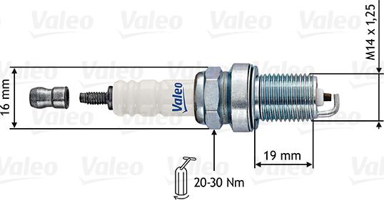 Valeo 246870 - Aizdedzes svece autospares.lv