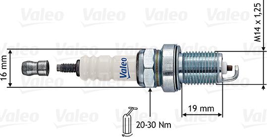 Valeo 246871 - Aizdedzes svece autospares.lv