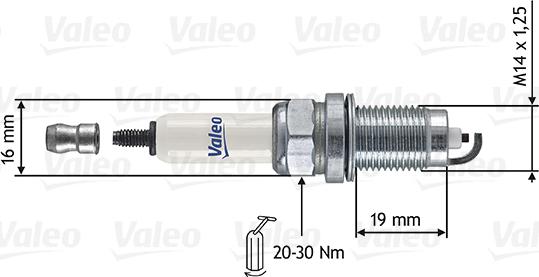 Valeo 246873 - Aizdedzes svece autospares.lv