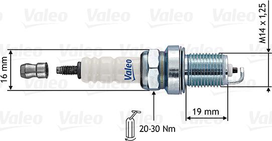 Valeo 246872 - Spark Plug www.autospares.lv