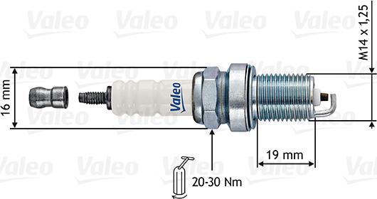 Valeo 246877 - Aizdedzes svece autospares.lv