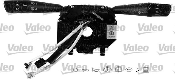 Valeo 251625 - Vadības bloks, Slēdzis uz stūres statnes www.autospares.lv