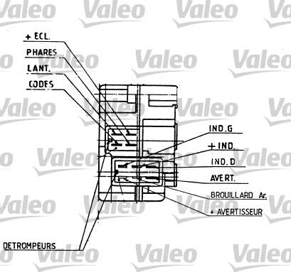 Valeo 251274 - Slēdzis uz stūres statnes www.autospares.lv