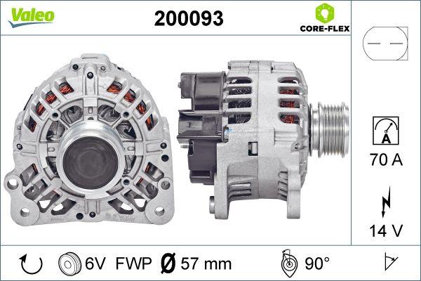 Valeo 200093 - Генератор www.autospares.lv