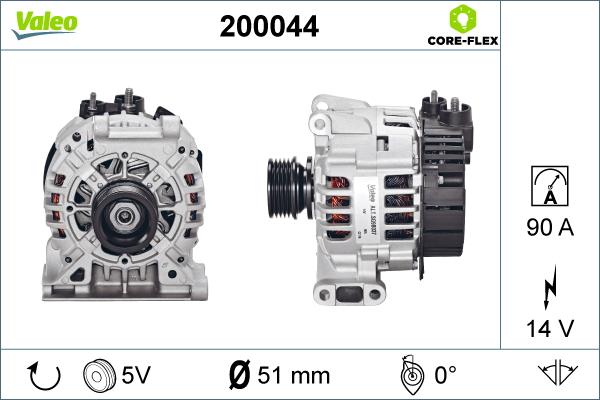 Valeo 200044 - Ģenerators www.autospares.lv