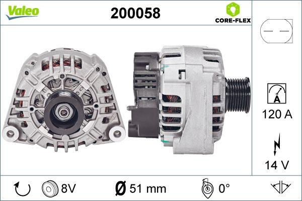 Valeo 200058 - Alternator www.autospares.lv