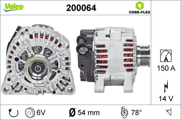 Valeo 200064 - Ģenerators www.autospares.lv