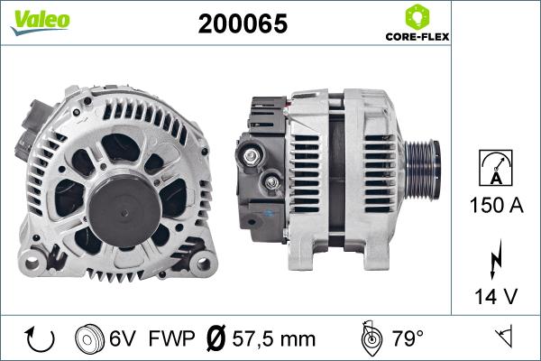 Valeo 200065 - Ģenerators www.autospares.lv