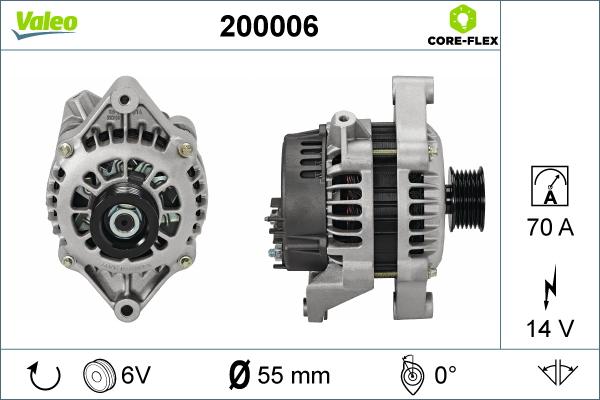 Valeo 200006 - Alternator www.autospares.lv