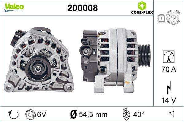 Valeo 200008 - Alternator www.autospares.lv