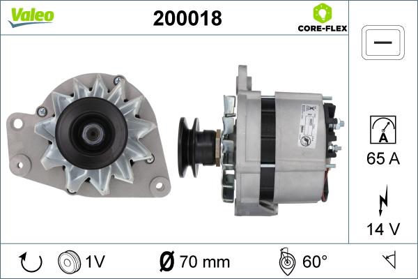 Valeo 200018 - Генератор www.autospares.lv