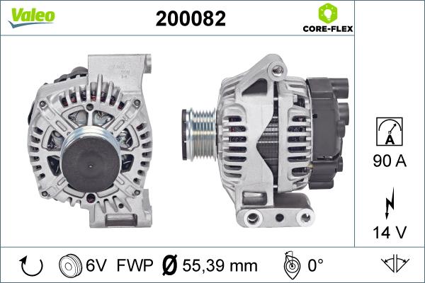 Valeo 200082 - Ģenerators autospares.lv