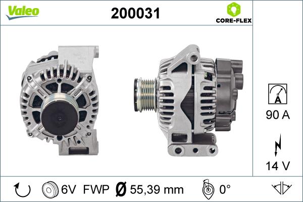 Valeo 200031 - Alternator www.autospares.lv