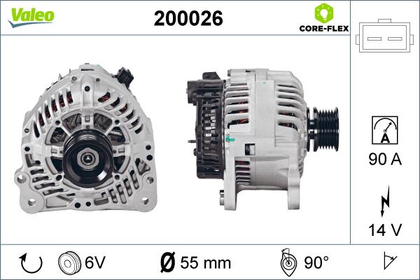 Valeo 200026 - Ģenerators autospares.lv