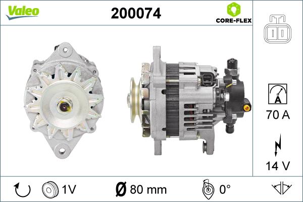 Valeo 200074 - Ģenerators autospares.lv