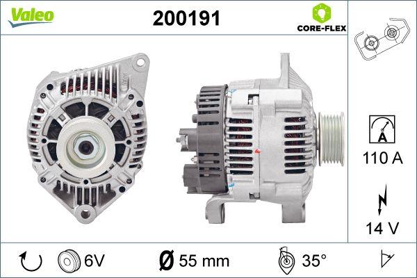 Valeo 200191 - Ģenerators autospares.lv