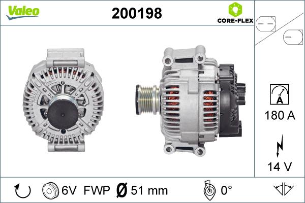 Valeo 200198 - Ģenerators autospares.lv