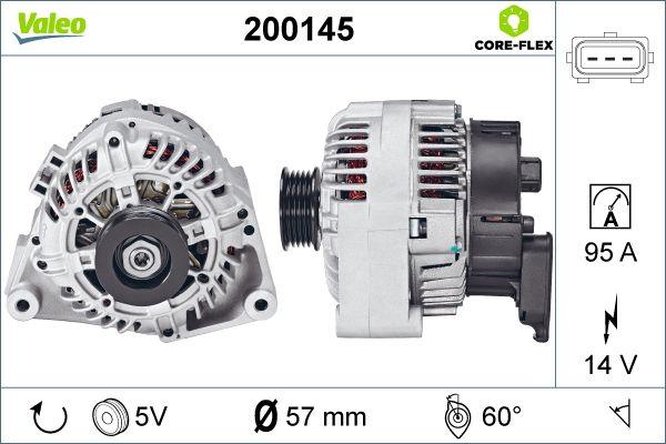 Valeo 200145 - Ģenerators www.autospares.lv