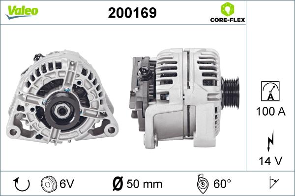 Valeo 200169 - Ģenerators autospares.lv