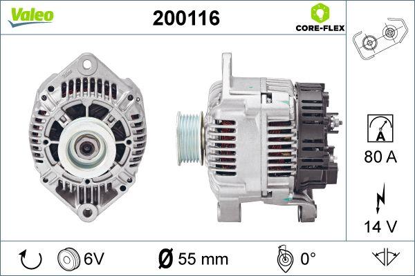 Valeo 200116 - Ģenerators autospares.lv