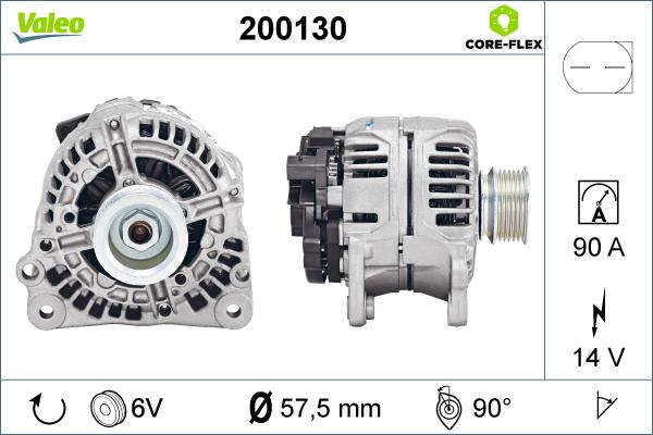 Valeo 200130 - Alternator www.autospares.lv