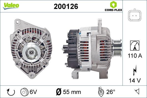 Valeo 200126 - Alternator www.autospares.lv