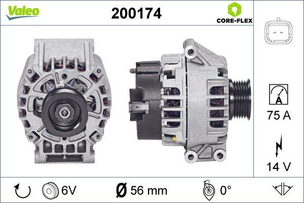 Valeo 200174 - Ģenerators autospares.lv