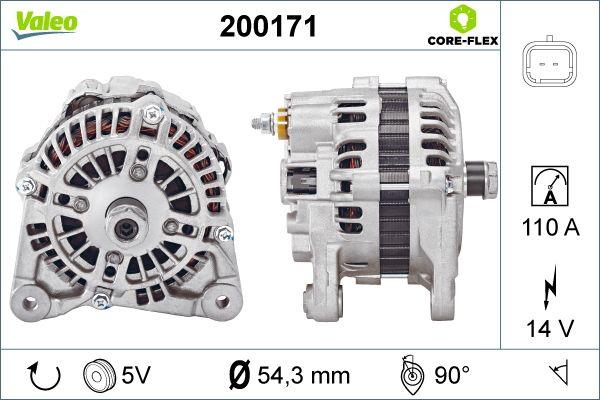 Valeo 200171 - Ģenerators autospares.lv