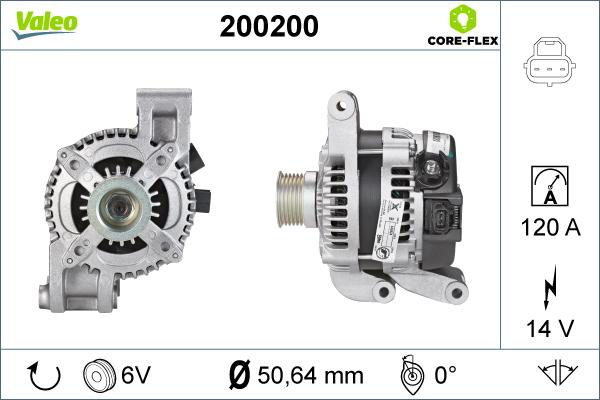 Valeo 200200 - Ģenerators autospares.lv