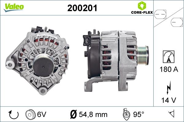 Valeo 200201 - Ģenerators www.autospares.lv