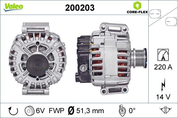 Valeo 200203 - Генератор www.autospares.lv