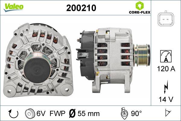 Valeo 200210 - Генератор www.autospares.lv