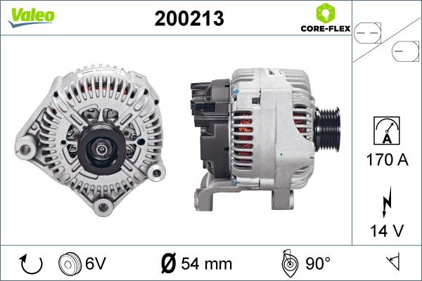 Valeo 200213 - Ģenerators www.autospares.lv