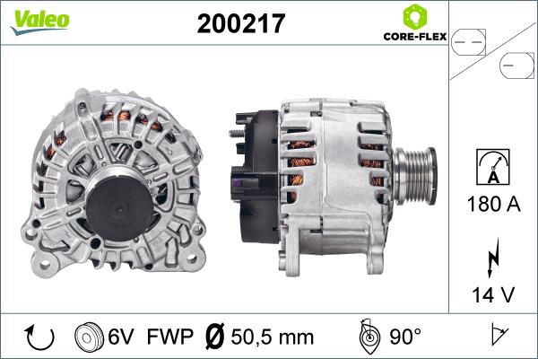 Valeo 200217 - Ģenerators autospares.lv