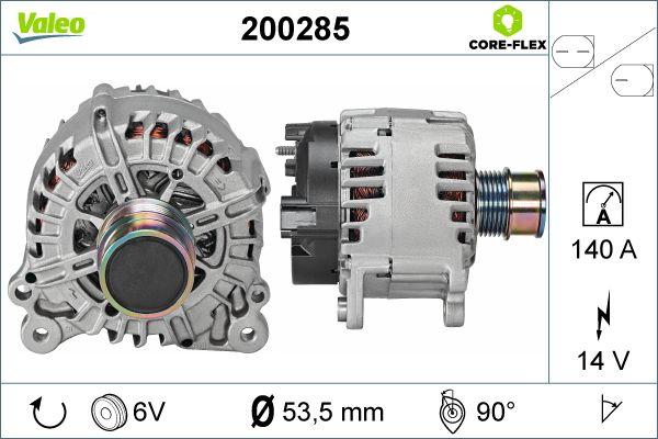 Valeo 200285 - Ģenerators autospares.lv