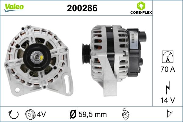 Valeo 200286 - Alternator www.autospares.lv