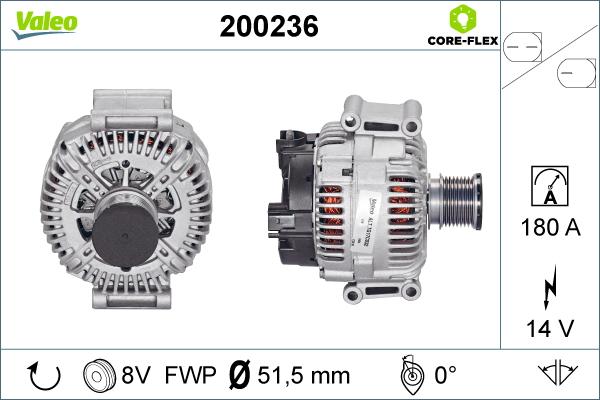 Valeo 200236 - Alternator www.autospares.lv