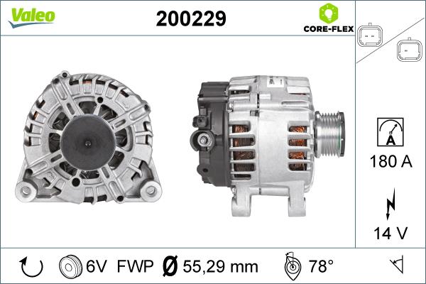 Valeo 200229 - Ģenerators autospares.lv