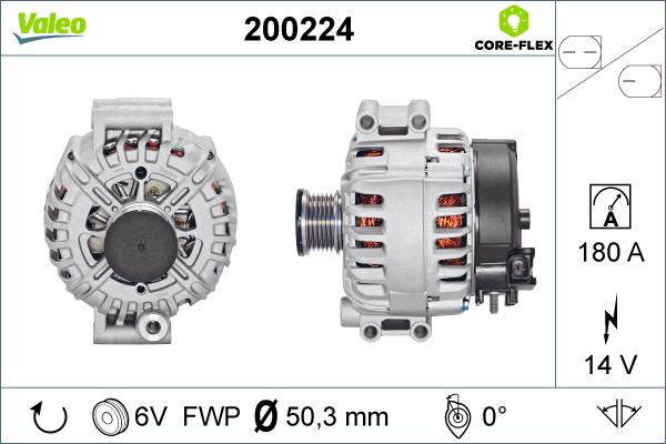 Valeo 200224 - Ģenerators autospares.lv