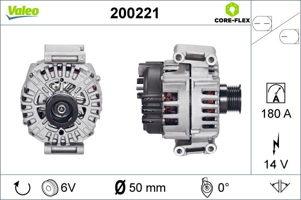 Valeo 200221 - Генератор www.autospares.lv