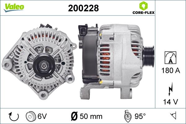 Valeo 200228 - Генератор www.autospares.lv