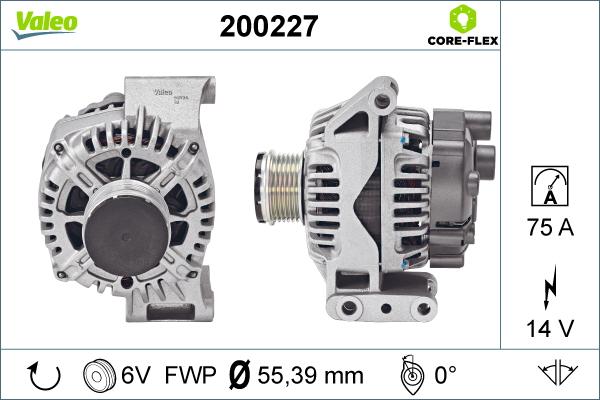 Valeo 200227 - Ģenerators autospares.lv