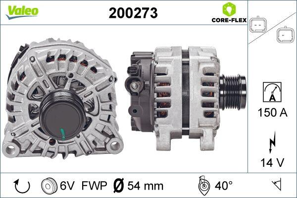 Valeo 200273 - Генератор www.autospares.lv