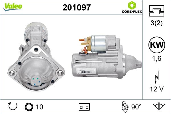 Valeo 201097 - Starteris autospares.lv