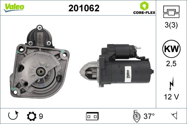 Valeo 201062 - Starteris www.autospares.lv