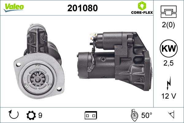 Valeo 201080 - Стартер www.autospares.lv