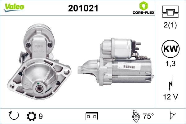 Valeo 201021 - Starteris www.autospares.lv